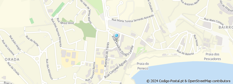 Mapa de Rua Doutor Diogo Leote