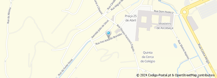 Mapa de Rua Frei António Brandão