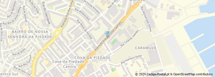 Mapa de Avenida António José Gomes