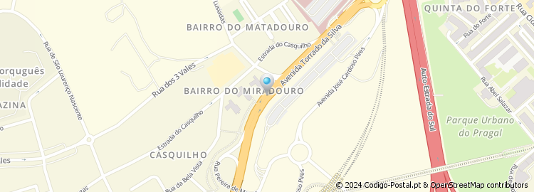Mapa de Avenida Torrado da Silva