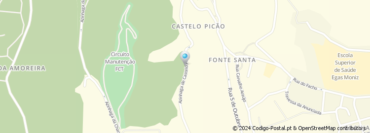 Mapa de Azinhaga Castelo Picão