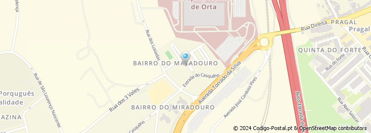 Mapa de Praceta Doutor Alberto de Araújo