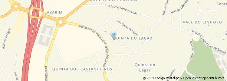 Mapa de Rua Álvaro Ribeiro