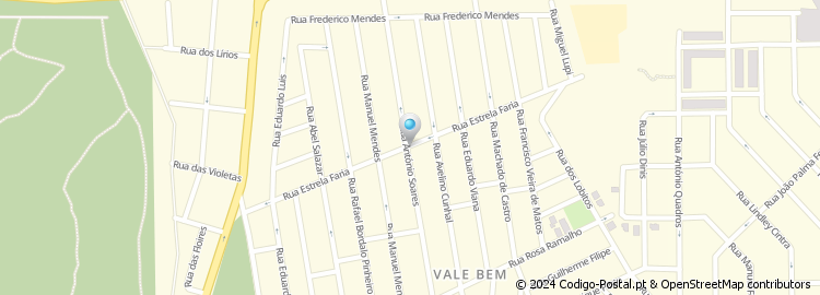 Mapa de Rua António Soares