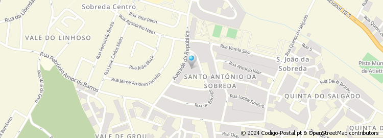 Mapa de Rua Canto e Castro