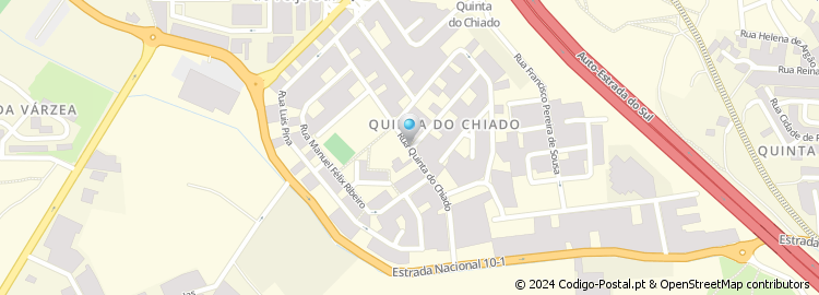 Mapa de Rua da Quinta do Chiado