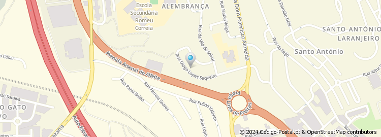 Mapa de Rua Diogo Lopes Sequeira