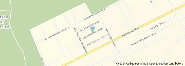 Mapa de Rua do Infante Dom Pedro