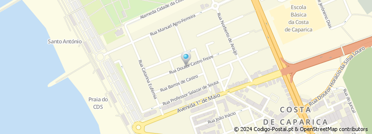 Mapa de Rua Doutor Castro Freire