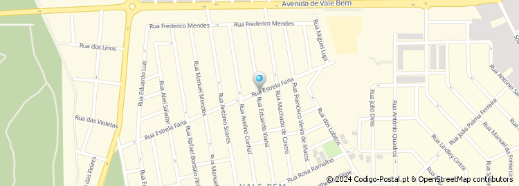 Mapa de Rua Estrela Faria