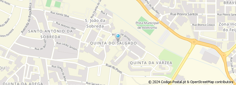 Mapa de Rua Eugénio de Andrade