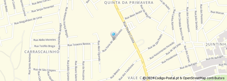 Mapa de Rua Faria de Vasconcelos
