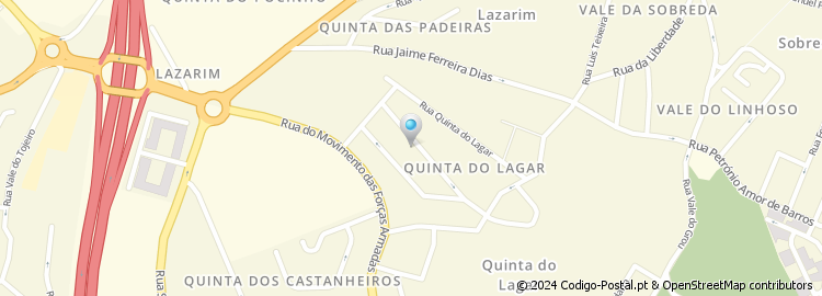 Mapa de Rua Fernando de Almeida