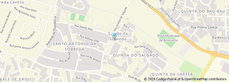 Mapa de Rua Francisco Zagallo e Melo