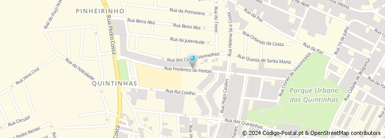 Mapa de Rua Frederico de Freitas