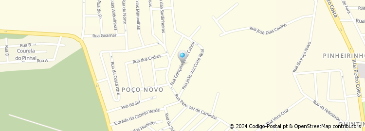 Mapa de Rua Gonçalo Velho Cabral