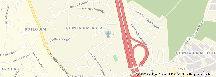 Mapa de Rua Justino de Montalvão