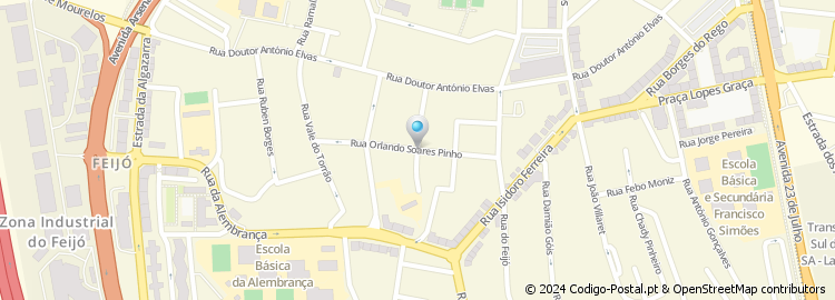 Mapa de Rua Orlando Soares de Pinho