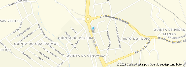 Mapa de Rua Padre Roberto Sequeira