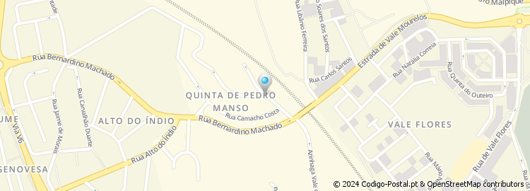 Mapa de Rua Quinta de Pedro Manso