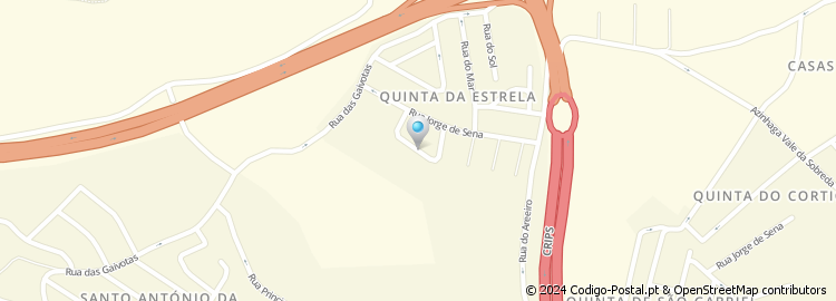 Mapa de Rua Quinta do Madorno