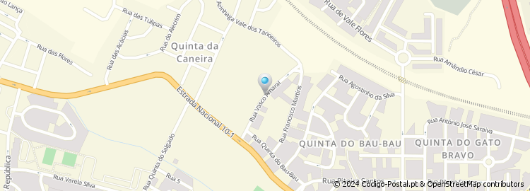 Mapa de Rua Vasco Amaral