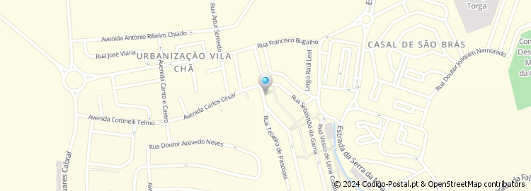 Mapa de Rua Branquinho da Fonseca