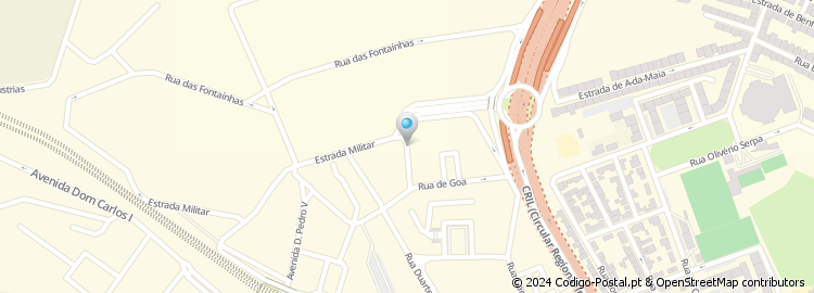 Mapa de Rua Dom Francisco de Almeida