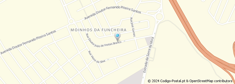 Mapa de Rua Doutor João de Freitas Branco