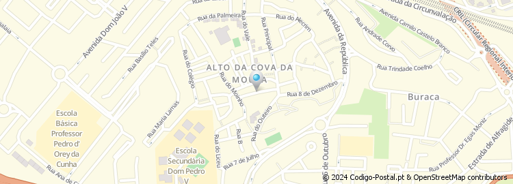 Mapa de Rua São Francisco Xavier