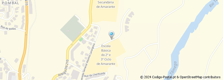 Mapa de Rua da Baseira de Baixo
