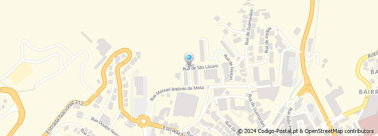 Mapa de Rua da Urbanização de São Lázaro