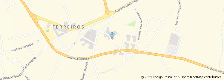 Mapa de Rua António Geraldino Meneses
