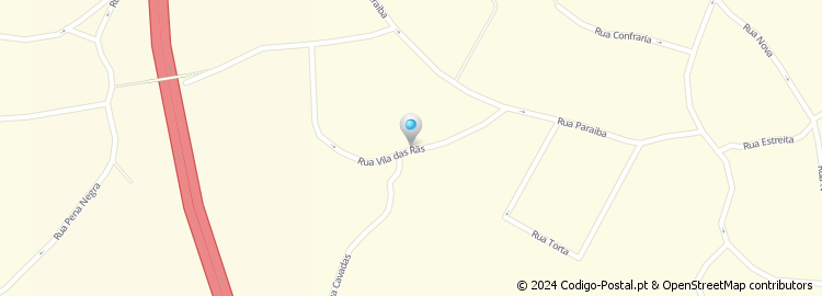 Mapa de Rua Vila das Rãs