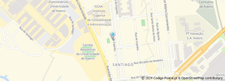 Mapa de Apartado 105, Aveiro