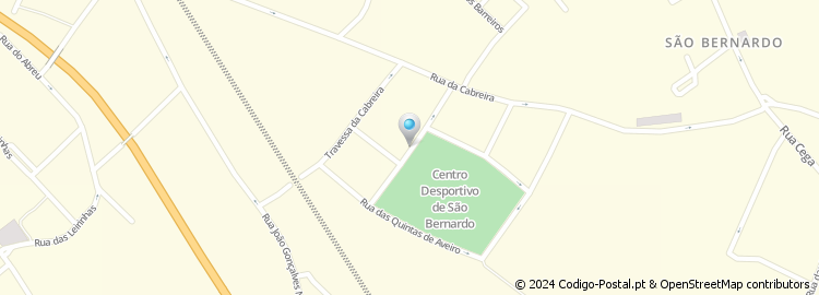 Mapa de Rua do Centro Desportivo de São Bernardo