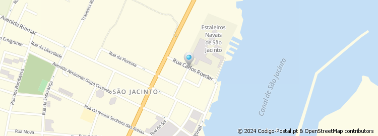 Mapa de Rua dos Estaleiros