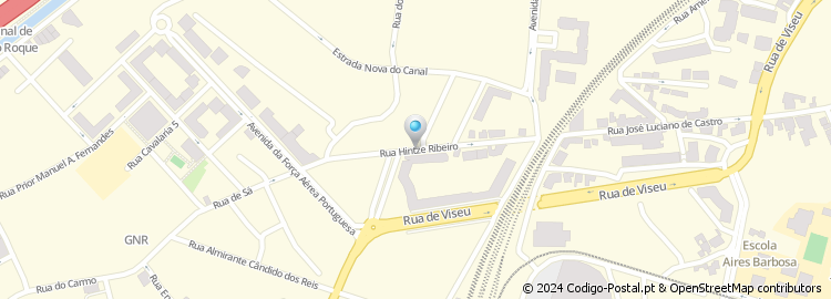 Mapa de Rua Hintze Ribeiro
