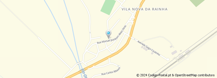 Mapa de Apeaderio de Vila Nova da Rainha