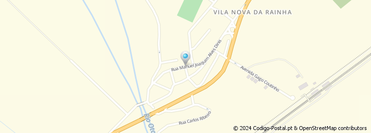 Mapa de Rua Manuel Joaquim Alves Dinis