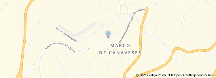 Mapa de Rua Doutor António Gomes Teixeira