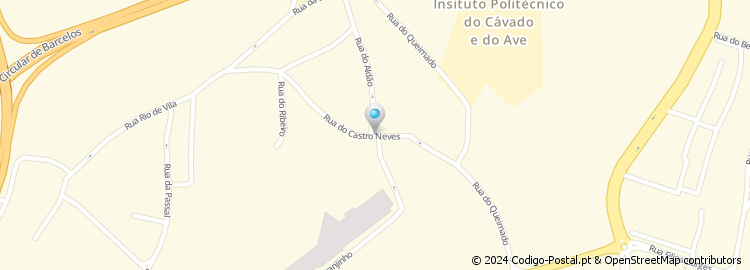 Mapa de Travessa A da Rua Castro Neves