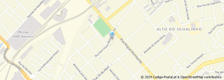 Mapa de Apartado 610, Barreiro