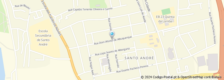 Mapa de Rua Dom Afonso de Albuquerque