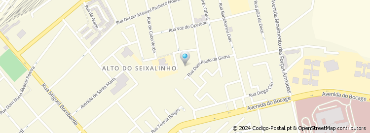 Mapa de Rua Dom Paulo da Gama
