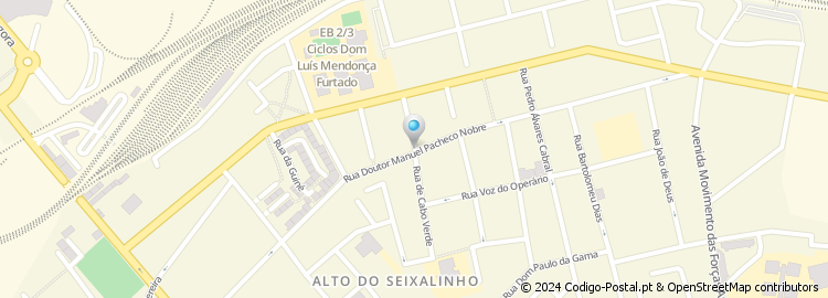 Mapa de Rua Doutor Manuel Pacheco Nobre