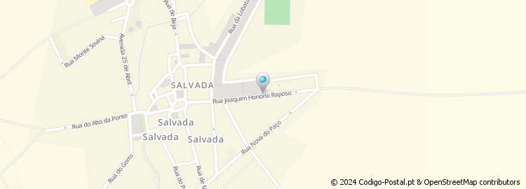 Mapa de Rua Joaquim Honório Raposo