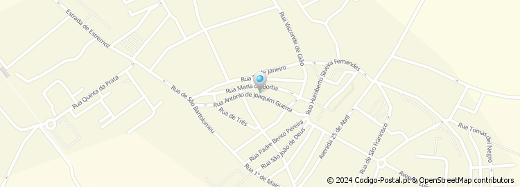 Mapa de Rua António Joaquim Guerra