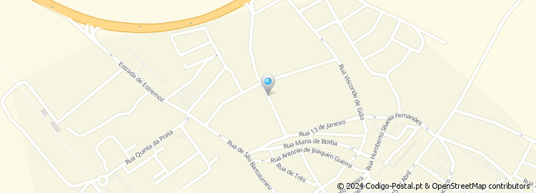 Mapa de Rua Dom António Melo e Castro