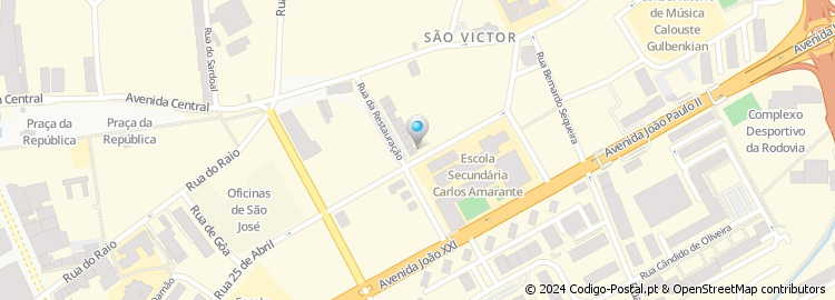 Mapa de Rua Beato Miguel de Carvalho